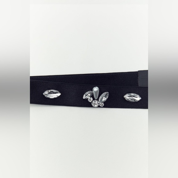 Zara Black 🖤💎🖤💎 Rhinestone Hair Tie- NWT - Picture 4 of 5